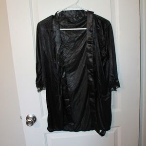 Black Silk Robe